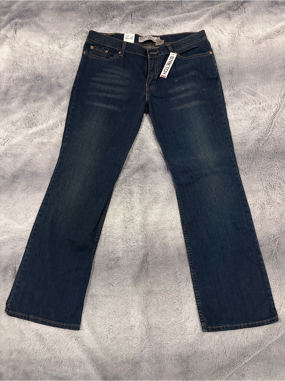 Levi's Superlow Bootcut Stretch Blue Jeans Size Juniors 13 Short NWT